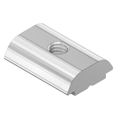 M6L-0 MODULAR SOLUTIONS ZINC PLATED FASTENER<br>M6 LONG RECTANGLE NUT